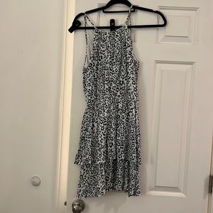 Cute Aqua cheetah print dress